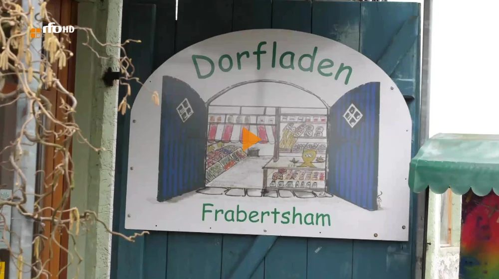 Screenshot rfo-Fernsehbeitrag zm Dorfladen Frabertsham